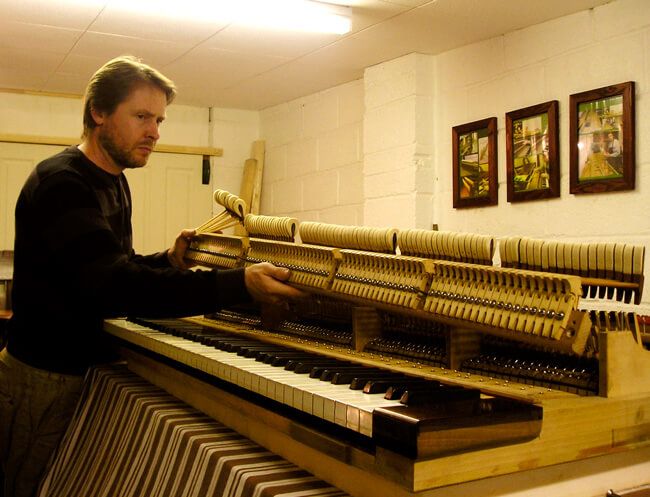 Service del piano - Mecánica de teclado