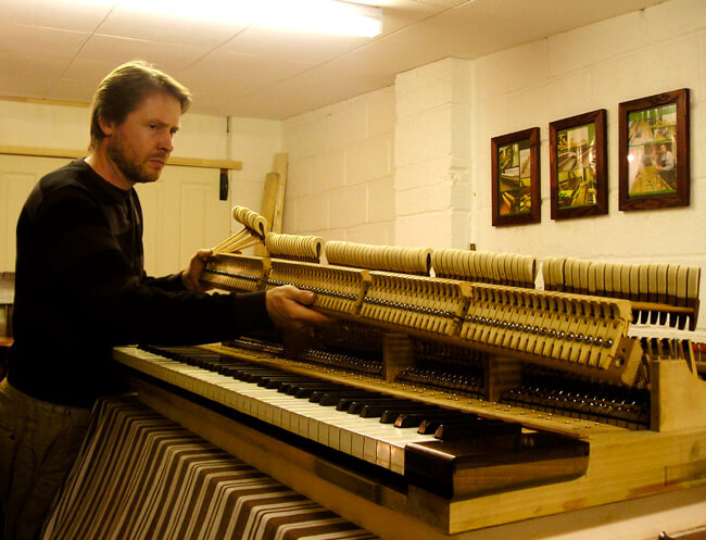 Service del piano - Mecánica de teclado